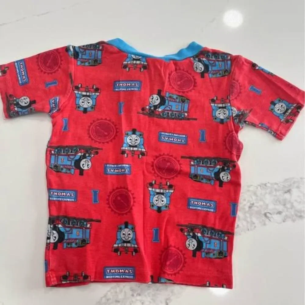 Size 6 Toddler Pajamas dinosaur & Thomas the Tank Engine short sleeve